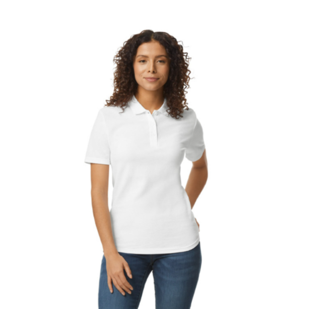 Camiseta polo de piqué de mujer