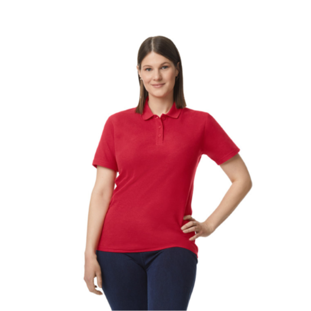 Camiseta polo de piqué de mujer