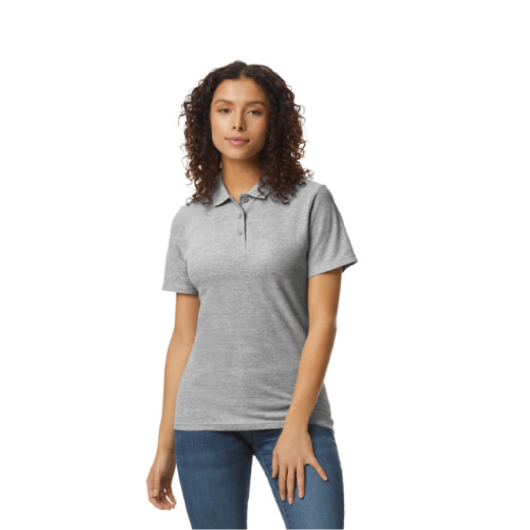 Camiseta polo de piqué de mujer