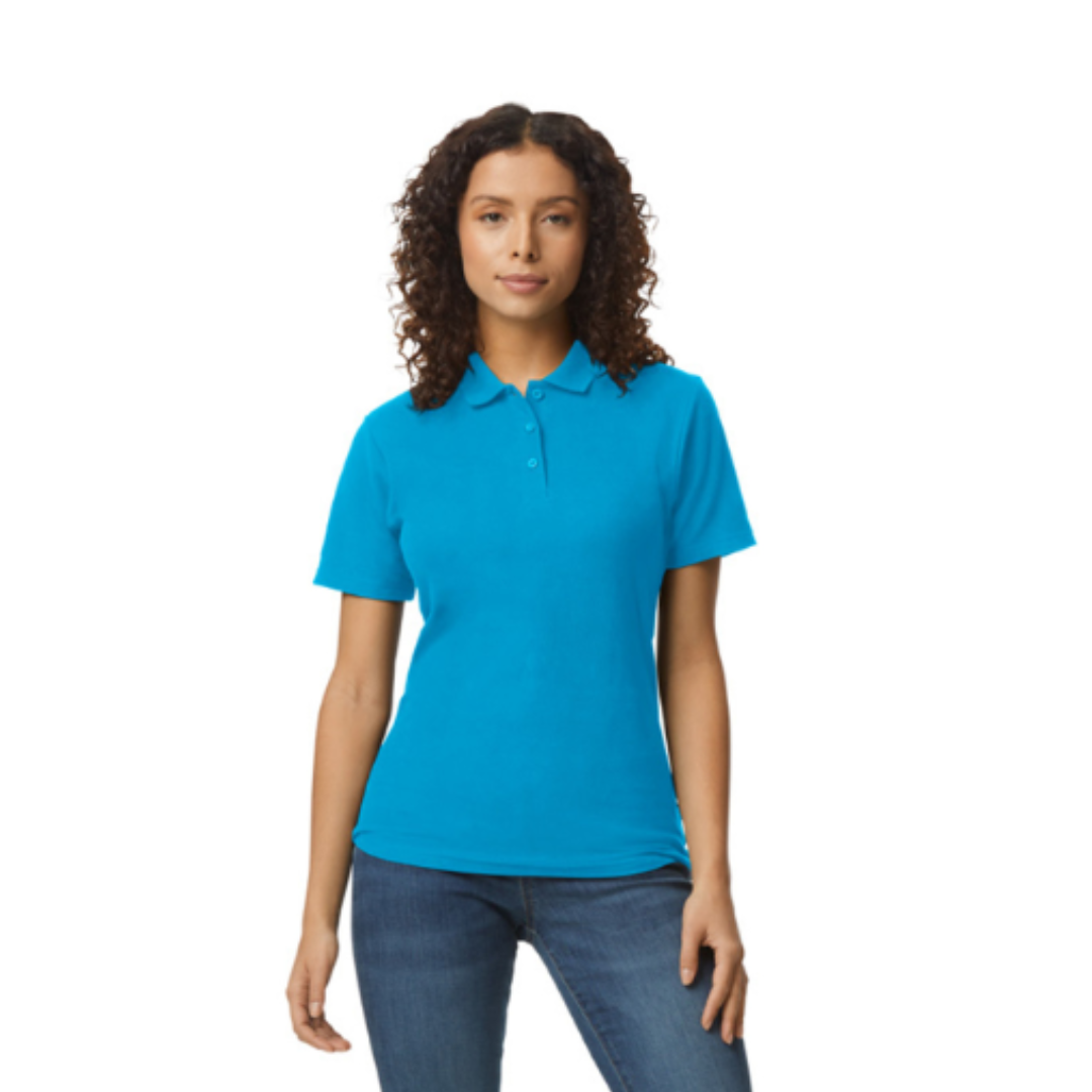 Camiseta polo de piqué de mujer